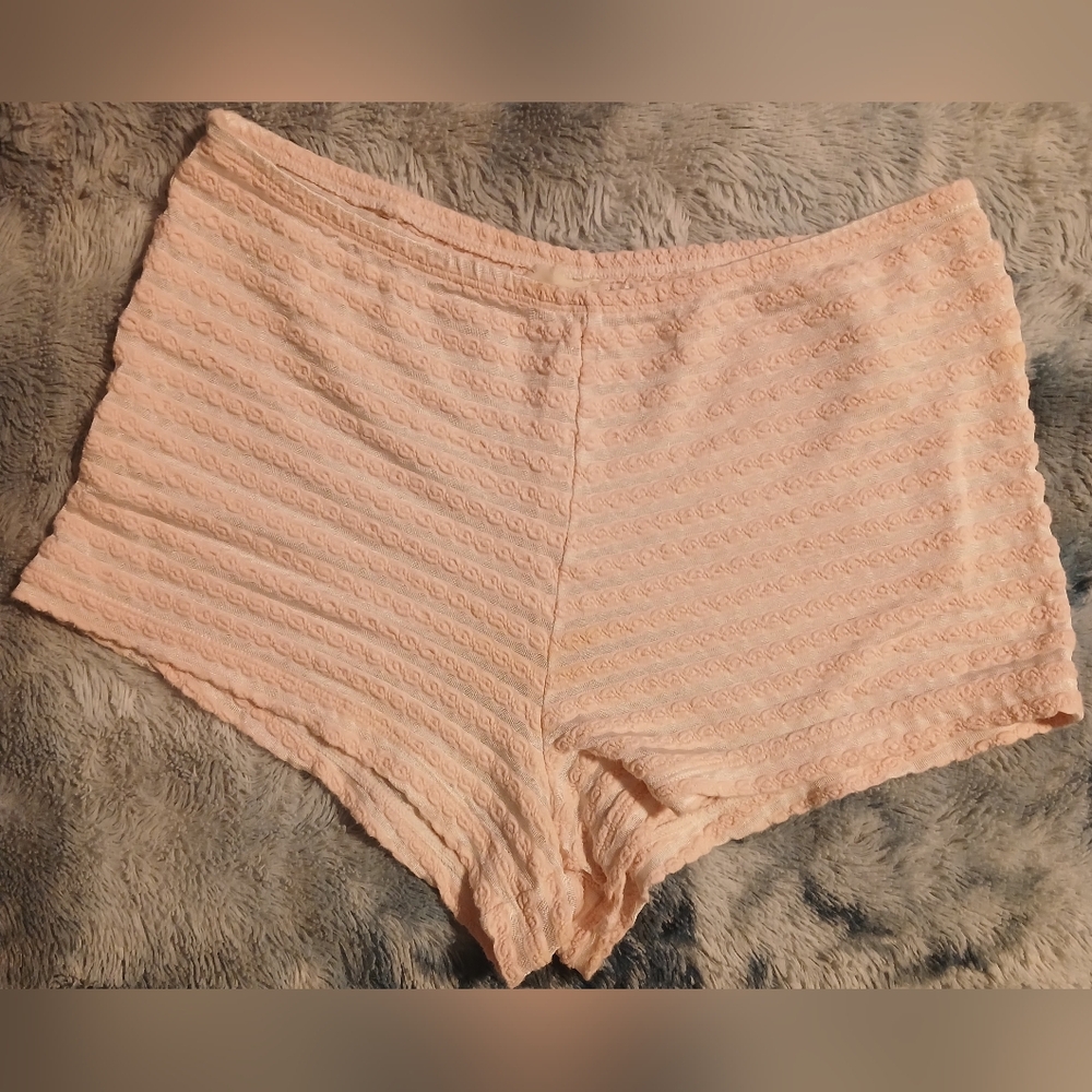 5/$25 Y2K Pink And White Booty Shorts